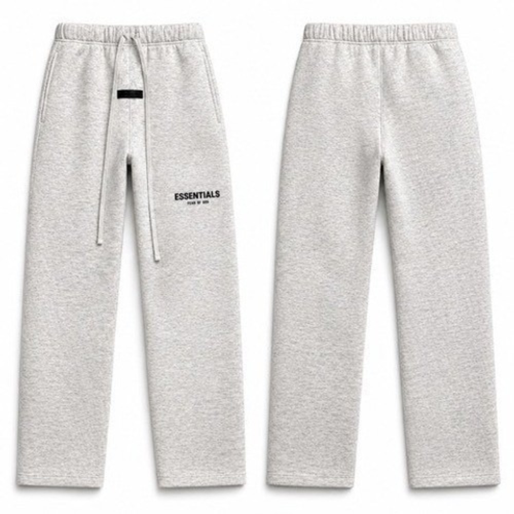 Fear of God Essentials Light Oatmeal Sweatpants Size XL Logo Fleece NWT